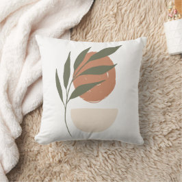 Boho Zen Minimalistisch Botanical Kissen