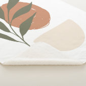 Boho Zen Minimalistisch Botanical Sherpadecke (3/4)