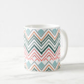 Boho Zickzack Kaffeetasse (VorderseiteRechts)