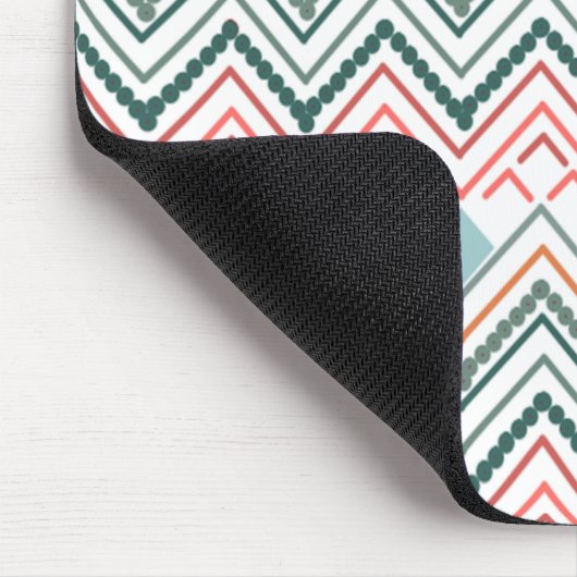 Boho Zickzack Mousepad (Ecke)
