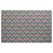 Boho Zickzack Pattern | Aquamarin, Coral und Cream Stoff (Fat Quarter (45,7 x 55,9 cm))