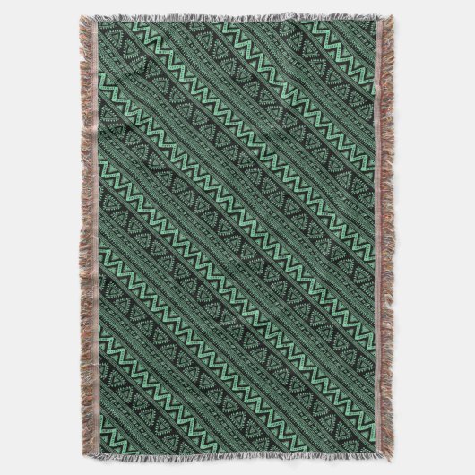 Boho ZigZag Decke (Vorderseite Vertikal)