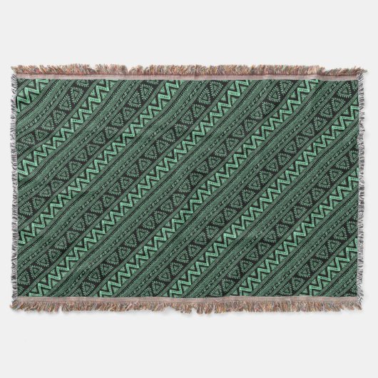 Boho ZigZag Decke (Vorderseite)