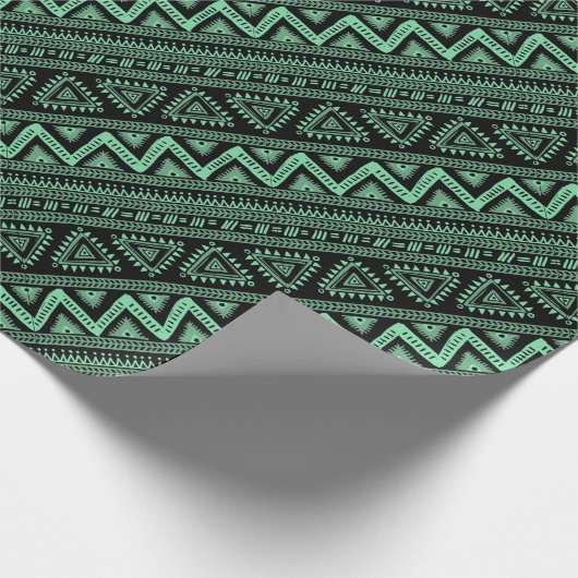 Boho ZigZag Geschenkpapier (Ecke)