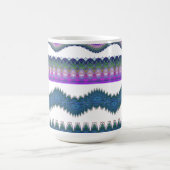 Boho Zigzag Pattern Coffee Mug Kaffeetasse (Mittel)