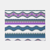 Boho Zigzag Welcome Doormat Fußmatte (Vorderseite)