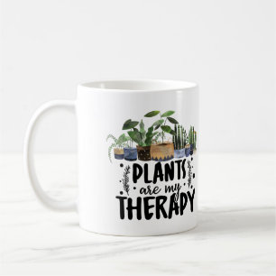 Boho-Zimmerpflanzen Erdige Grüne Therapie Kaffeetasse