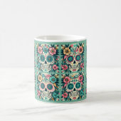 Boho Zuckerschädel Kaffeetasse (Mittel)