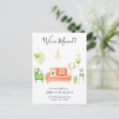 Boho Zuhause Moving Ankündigung Wir haben uns bewe (Stehend Vorderseite)