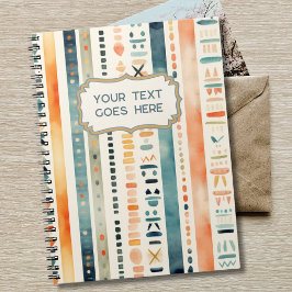 Boho zurück zum benutzerdefinierten Schultext Notizblock