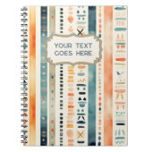 Boho zurück zum benutzerdefinierten Schultext Notizblock (Vorderseite)