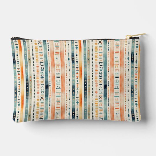 Boho Zurück zur Schule - benutzerdefinierter Text- Zubehörtasche (Rückseite)