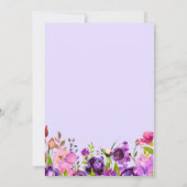 bohochkarätig Blumengebäck Einladung (Rückseite)