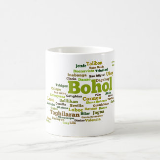 Bohol Geographic Wordcloud Mug Kaffeetasse