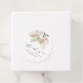 Bohomian Pampas Gras und Grüne Hochzeit Geschenkanhänger (Beispiel)