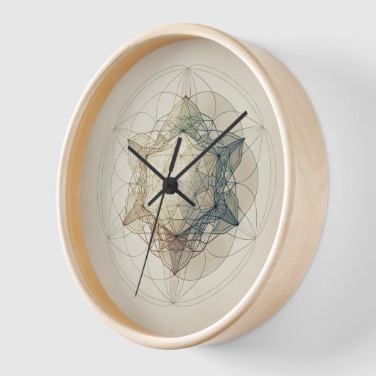 Bohomomoderne Minimalistische Heilige Geometrie Uhr (Winkel)