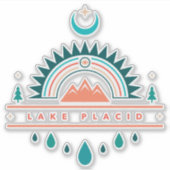 Bohoner Regenbogenmond Aufkleber (Vorderseite)