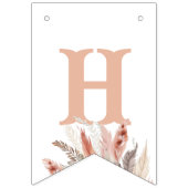 BohoPampas Grass Baby-Dusche Wimpelkette (Zweite Fahne)