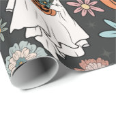 BohoWeen Halloween Ghosts Geschenkpapier (Rolleneckpunkt)