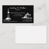 Bohranlage und Ölpumpenanlagen Visitenkarte (Vorne/Hinten)