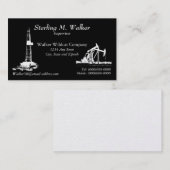 Bohranlage und Ölpumpenanlagen Visitenkarte (Vorne/Hinten)