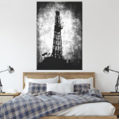 Bohren für Energie Leinwanddruck (Insitu (Schlafzimmer))