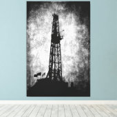 Bohren für Energie Leinwanddruck (Insitu (Holzboden))