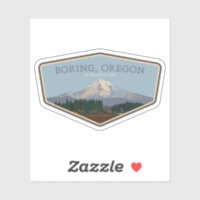 Bohren, Oregon-Aufkleber