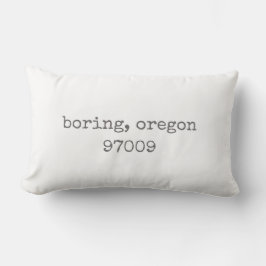 Bohren, Oregon Zip Code Lumbar Kissen
