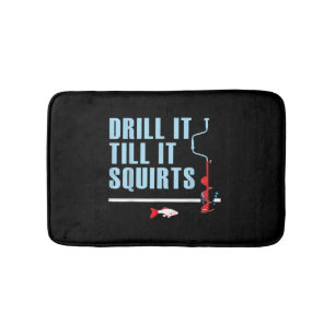 Bohren Sie es, bis es Eis Fishing Drill Auger Badematte