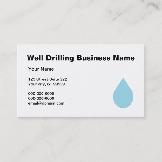 Bohren Visitenkarte (Vorderseite)