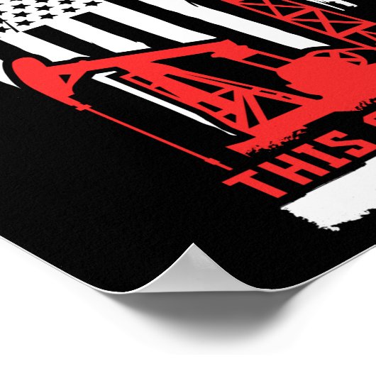 Bohren von Ölfeldern Poster (Ecke)