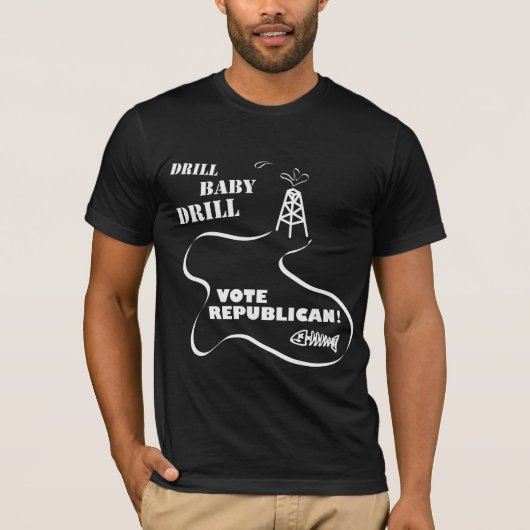 Bohrgerät-Baby-Bohrgerät, wählen Republikaner! T-Shirt (Vorderseite)