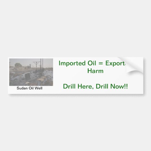 BOHRGERÄT HIER, BOHREN JETZT 3 AUTOAUFKLEBER (Vorne)