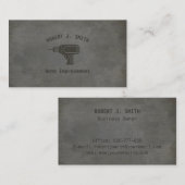 Bohrgerät-konkrete Visitenkarte (Vorne/Hinten)