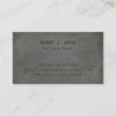 Bohrgerät-konkrete Visitenkarte (Rückseite)