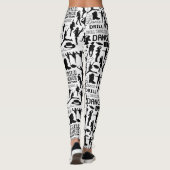 Bohrgerät-Tanz-Team-Schein Leggings (Rückseite)