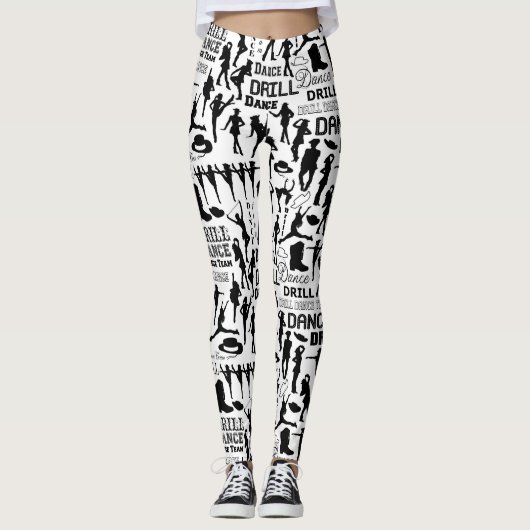 Bohrgerät-Tanz-Team-Schein Leggings (Vorderseite)