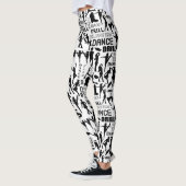 Bohrgerät-Tanz-Team-Schein Leggings (Links)