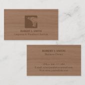 Bohrgerät-Zimmerei-Imitat-hölzerne Visitenkarte (Vorne/Hinten)