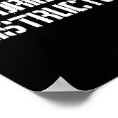 Bohrhandschuh Poster (Ecke)