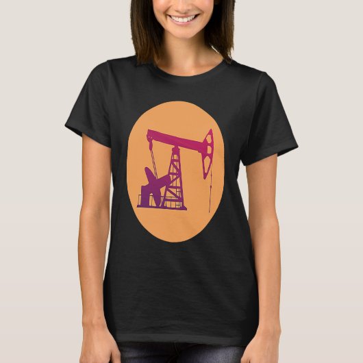 Bohringenieur Pumpjack Öl gut für Ölbohrinsel T-Shirt (Vorderseite)