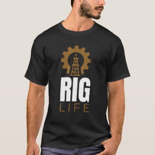 Bohrinsel-Leben I Ölbohrinsel Förderung von Erdöl T-Shirt