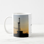 Bohrinsel-Silhouette Kaffeetasse (Links)