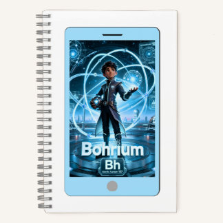 Bohrium (Bh) – ATOMIVRA™ Kollektion Notizblock