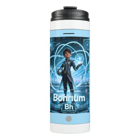 Bohrium (Bh) –  ATOMIVRA™ Kollektion Thermosbecher (Vorderseite)