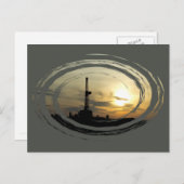 Bohrlochkarte Postkarte (Vorne/Hinten)