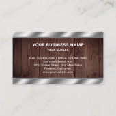 Bohrmaschine für rustikale Holzwerkzeuge Power Visitenkarte (Rückseite)