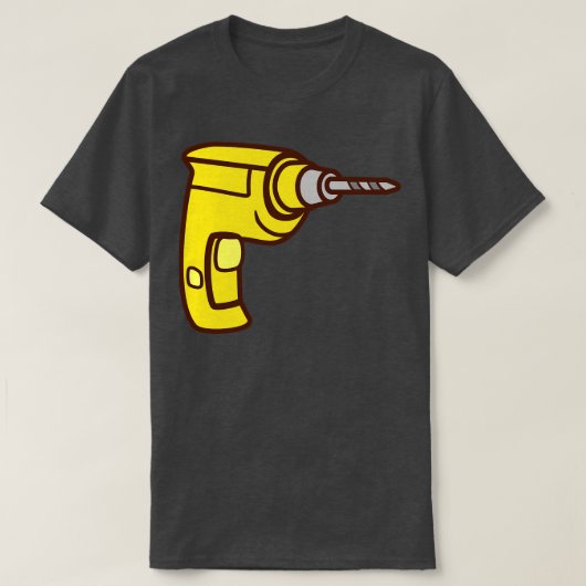 Bohrmaschine T-Shirt (Design vorne)