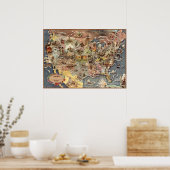 Bohrod's Amerika, seine Geschichte Poster (Küche)